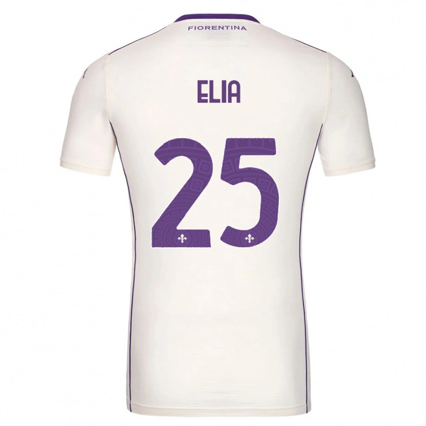 Danxen Criança Camisola Mirko Elia #25 Branco Roxo Vermelho Alternativa 2025/26 Camisa