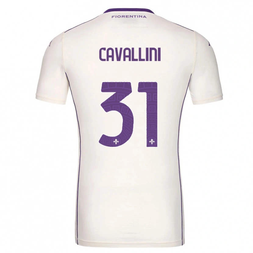 Danxen Criança Camisola Aurora Cavallini #31 Branco Roxo Vermelho Alternativa 2025/26 Camisa