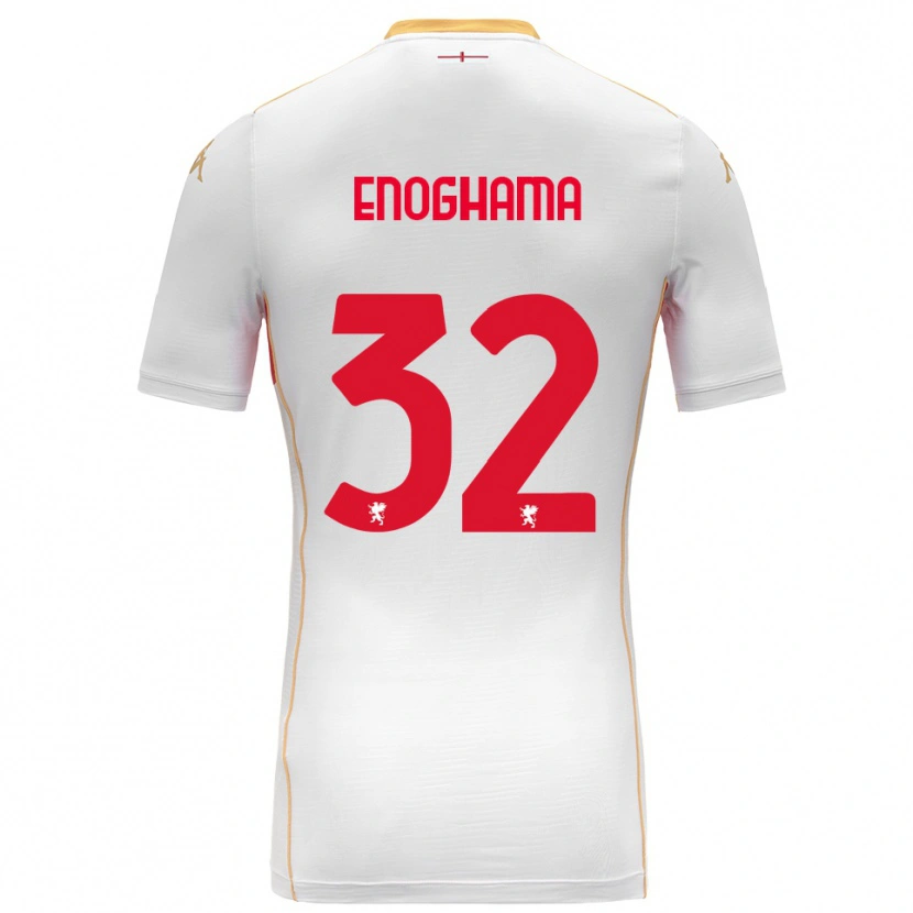 Danxen Criança Camisola Isaac Enoghama #32 Branco Vermelho Alternativa 2025/26 Camisa