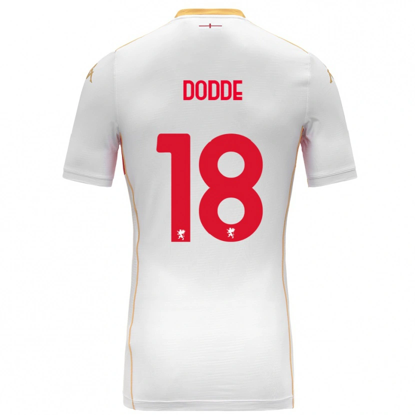 Danxen Criança Camisola Filippo Dodde #18 Branco Vermelho Alternativa 2025/26 Camisa