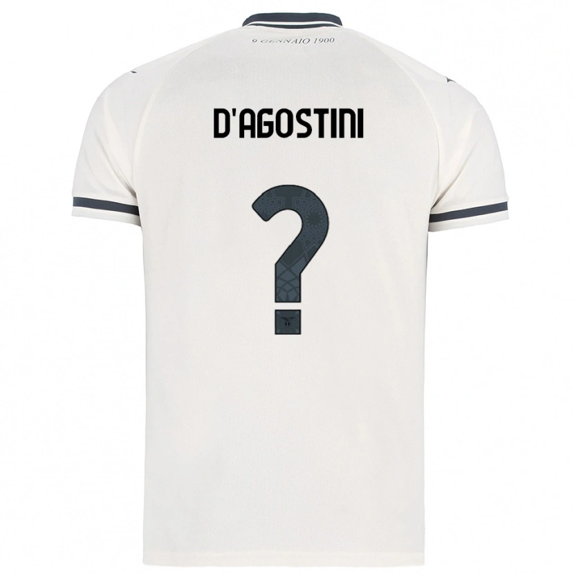 Danxen Criança Camisola Stefano D'agostini #0 Branco Marinho Alternativa 2025/26 Camisa