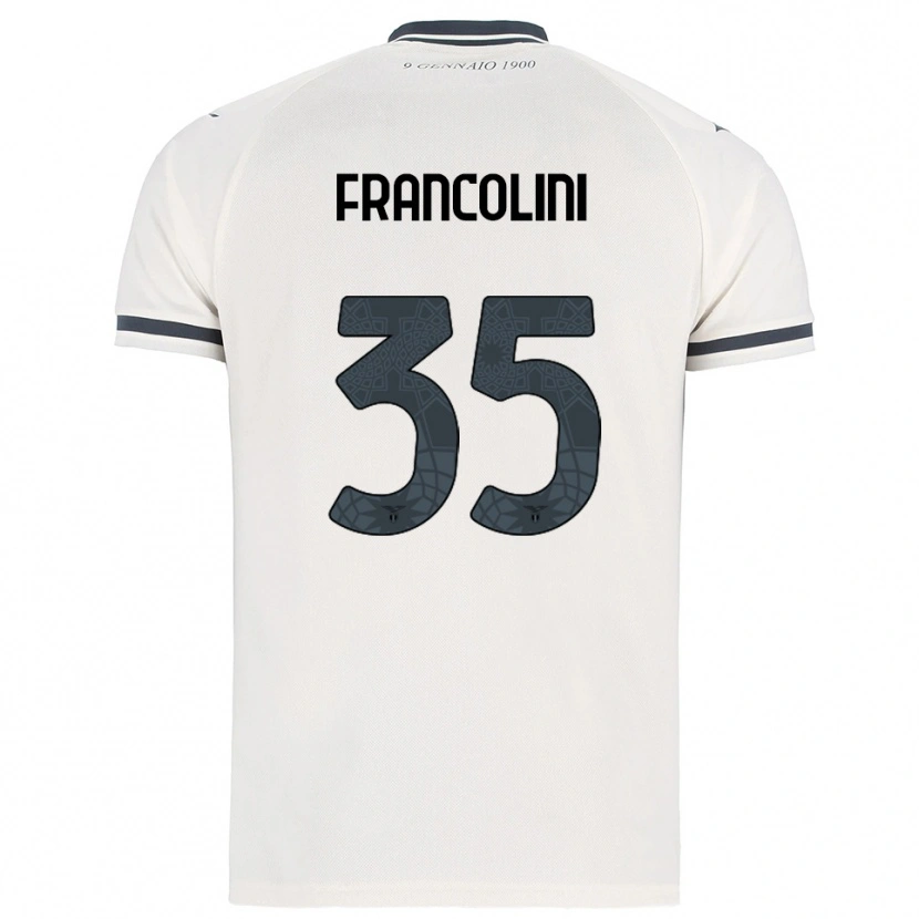 Danxen Criança Camisola Alice Francolini #35 Branco Marinho Alternativa 2025/26 Camisa
