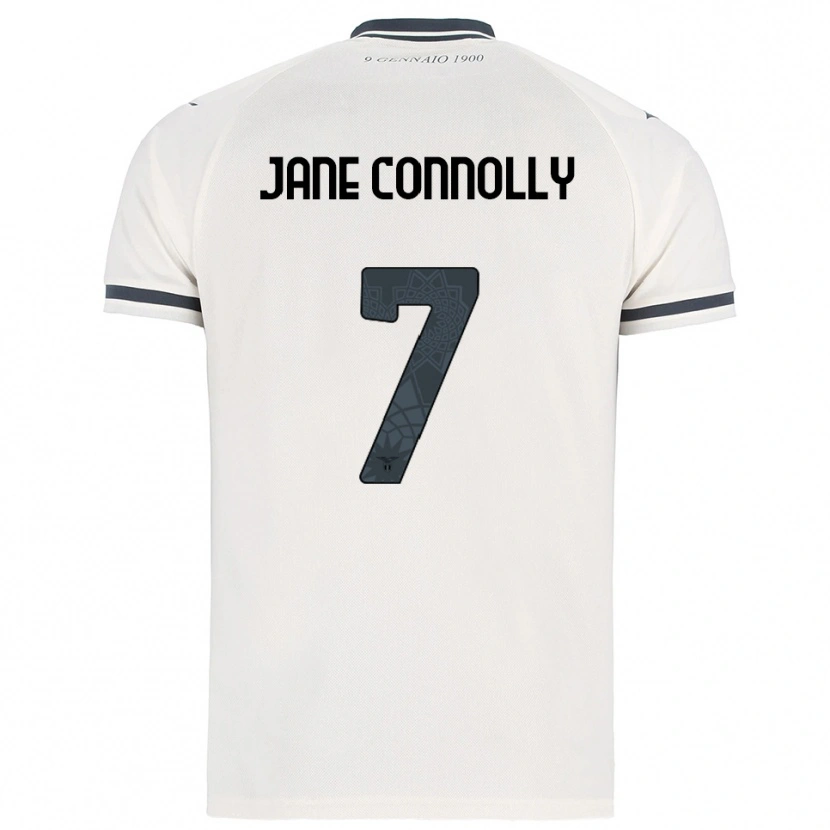 Danxen Criança Camisola Megan Jane Connolly #7 Branco Marinho Alternativa 2025/26 Camisa