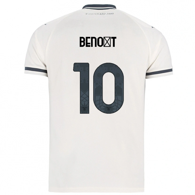 Danxen Criança Camisola Alice Benoît #10 Branco Marinho Alternativa 2025/26 Camisa