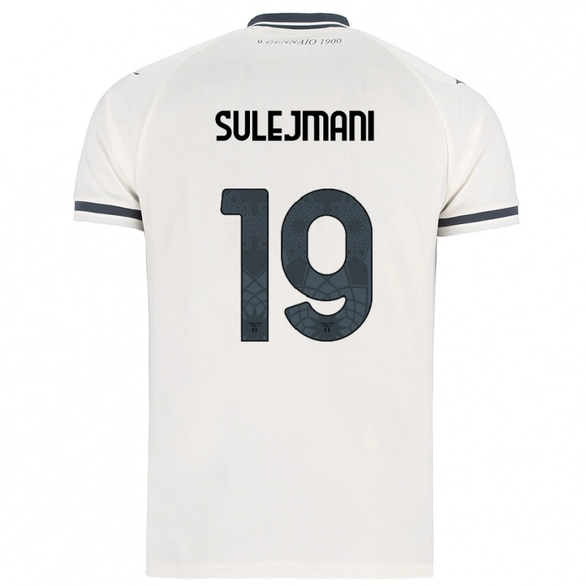Danxen Criança Camisola Flavio Sulejmani #19 Branco Marinho Alternativa 2025/26 Camisa