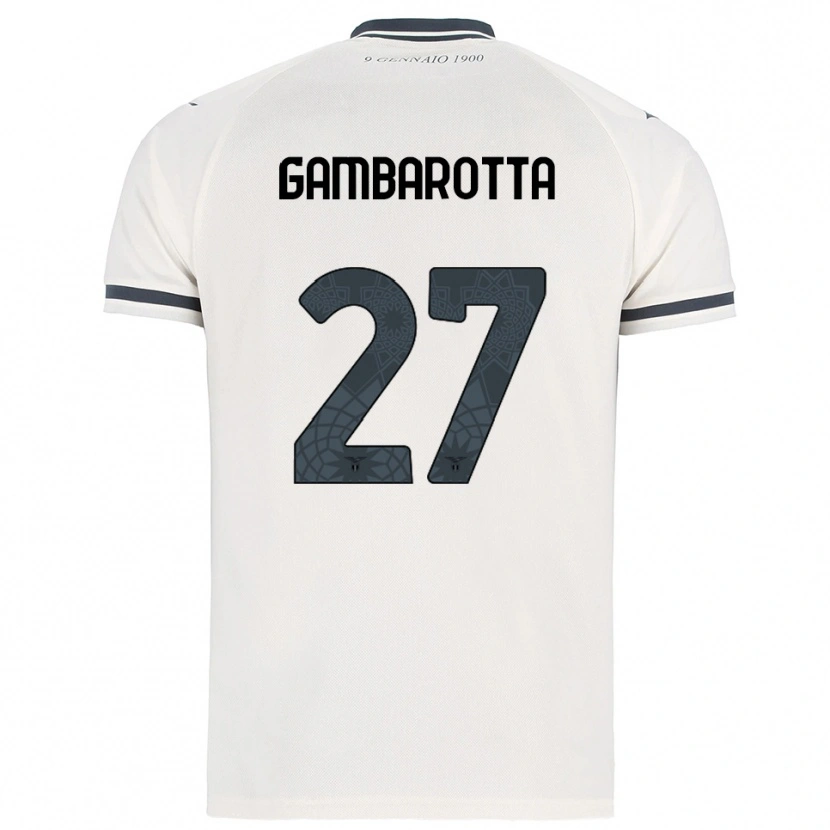 Danxen Criança Camisola Margot Gambarotta #27 Branco Marinho Alternativa 2025/26 Camisa
