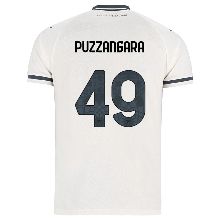 Danxen Criança Camisola Angelo Antonio Puzzangara #49 Branco Marinho Alternativa 2025/26 Camisa