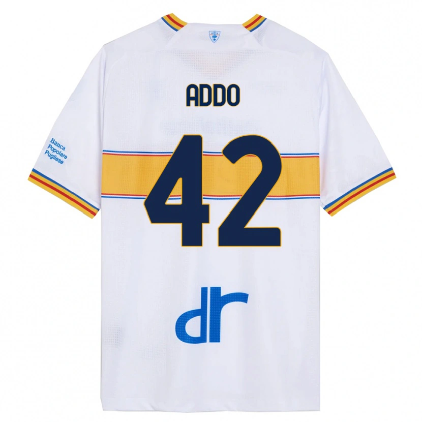 Danxen Criança Camisola Vernon Addo #42 Branco Amarelo Alternativa 2025/26 Camisa