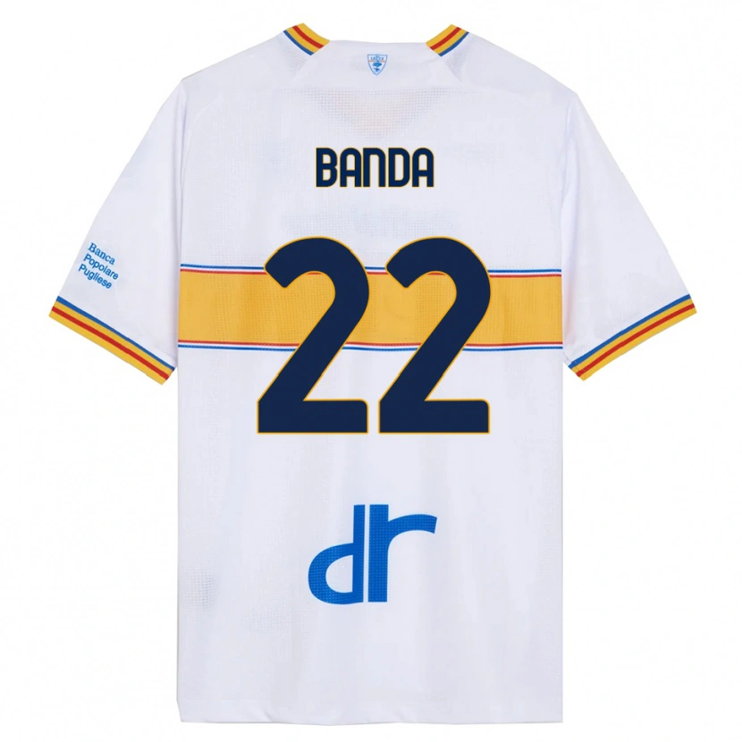 Danxen Criança Camisola Lameck Banda #22 Branco Amarelo Alternativa 2025/26 Camisa
