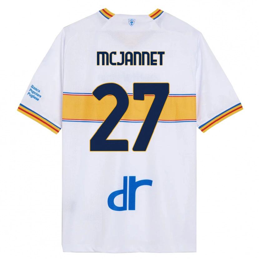 Danxen Criança Camisola Ed Mcjannet #27 Branco Amarelo Alternativa 2025/26 Camisa