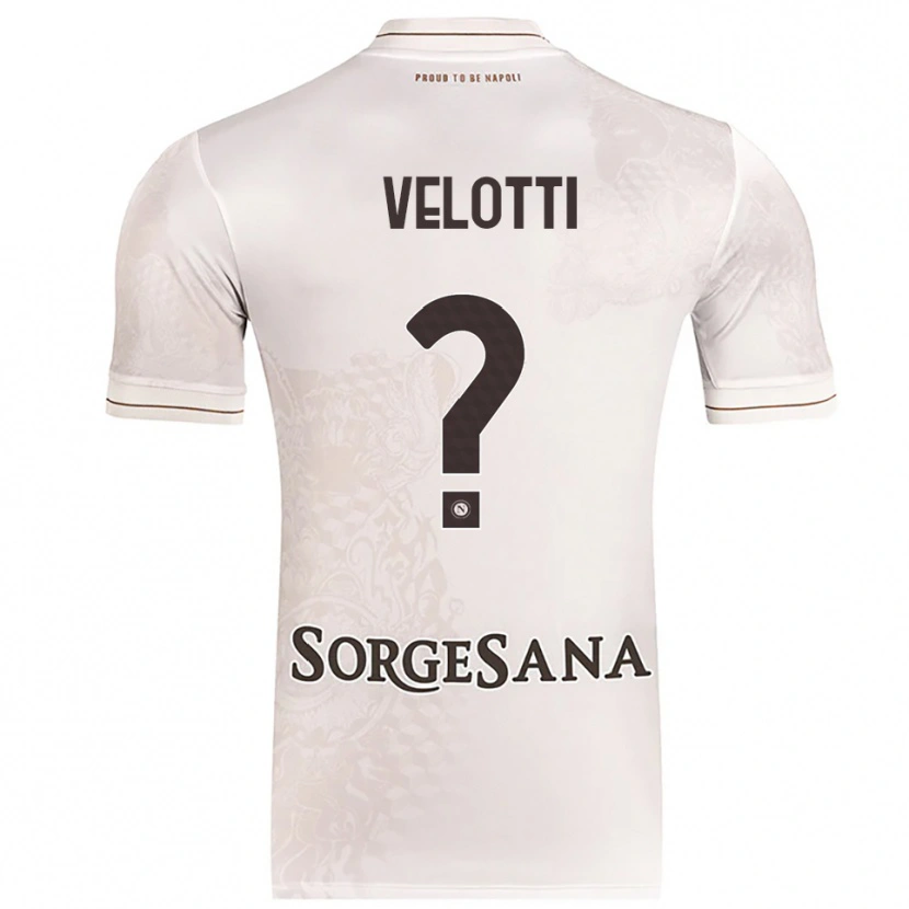 Danxen Criança Camisola Christian Velotti #0 Champagne Marrom Alternativa 2025/26 Camisa
