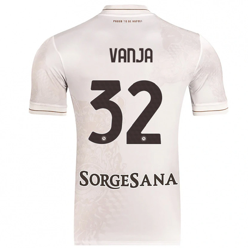 Danxen Criança Camisola Vanja Milinković-Savić #32 Champagne Marrom Alternativa 2025/26 Camisa