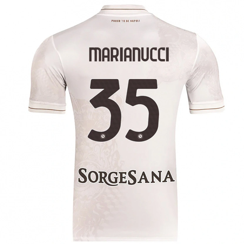 Danxen Criança Camisola Luca Marianucci #35 Champagne Marrom Alternativa 2025/26 Camisa