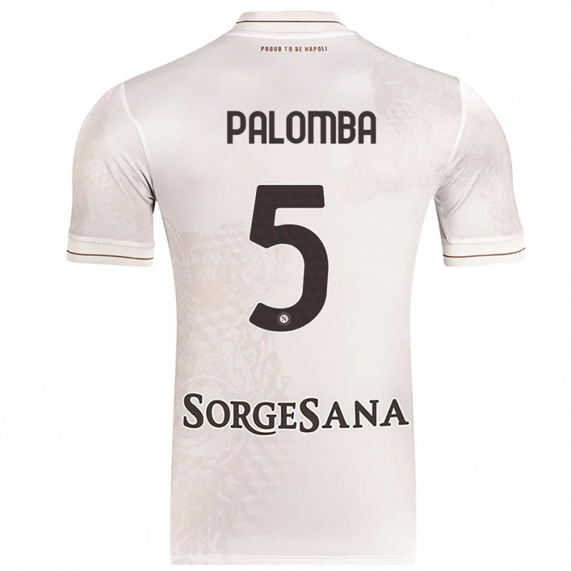 Danxen Criança Camisola Fabio Palomba #5 Champagne Marrom Alternativa 2025/26 Camisa