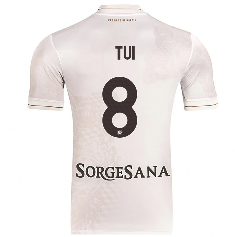 Danxen Criança Camisola Sara Tui #8 Champagne Marrom Alternativa 2025/26 Camisa