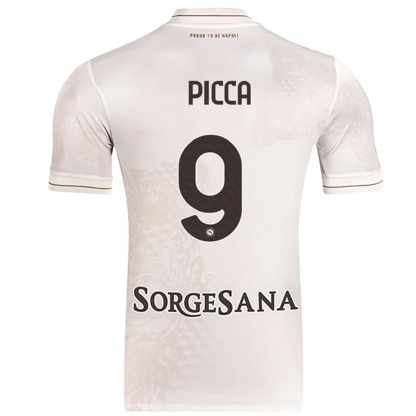 Danxen Criança Camisola Luigi Picca #9 Champagne Marrom Alternativa 2025/26 Camisa