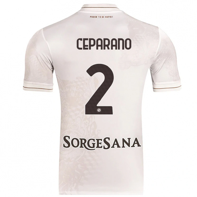 Danxen Criança Camisola Mario Ceparano #2 Champagne Marrom Alternativa 2025/26 Camisa