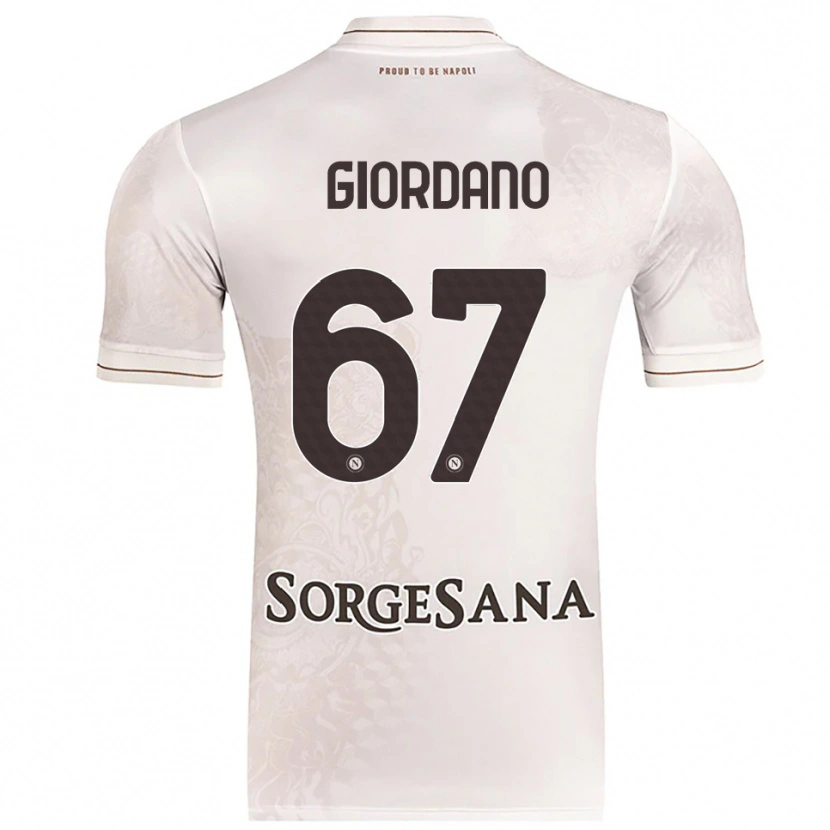 Danxen Criança Camisola Michela Giordano #67 Champagne Marrom Alternativa 2025/26 Camisa