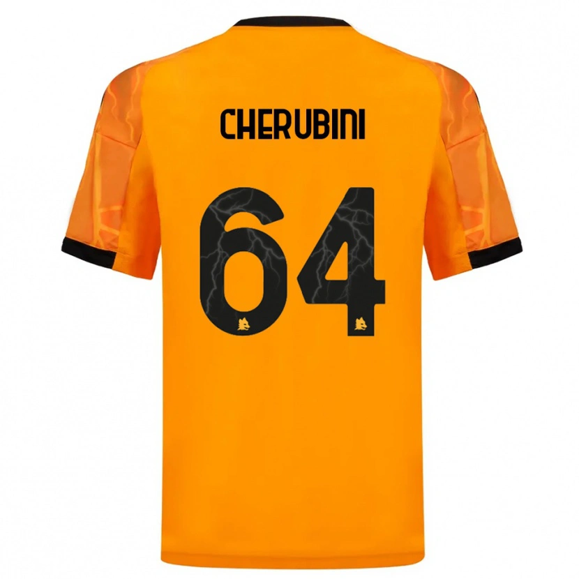Danxen Criança Camisola Luigi Cherubini #64 Laranja Preto Alternativa 2025/26 Camisa