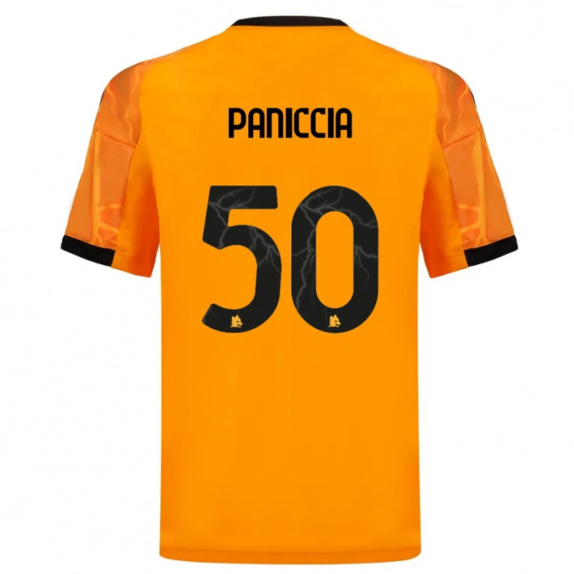 Danxen Criança Camisola Martina Paniccia #50 Laranja Preto Alternativa 2025/26 Camisa