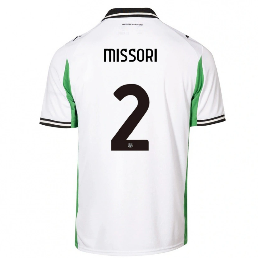 Danxen Criança Camisola Filippo Missori #2 Branco Verde Preto Alternativa 2025/26 Camisa