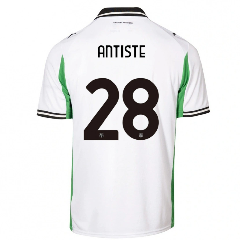 Danxen Criança Camisola Janis Antiste #28 Branco Verde Preto Alternativa 2025/26 Camisa