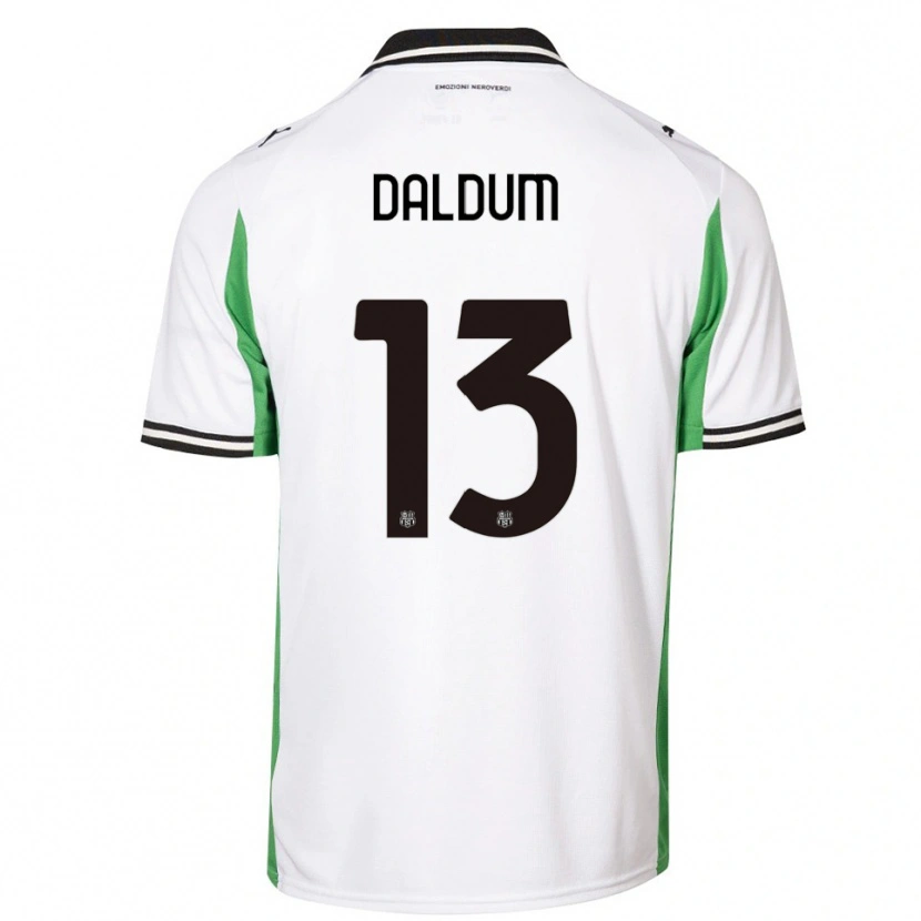 Danxen Criança Camisola Sonosi Daldum #13 Branco Verde Preto Alternativa 2025/26 Camisa