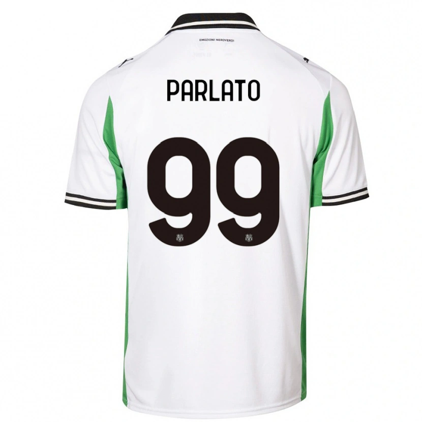 Danxen Criança Camisola Claudio Parlato #99 Branco Verde Preto Alternativa 2025/26 Camisa