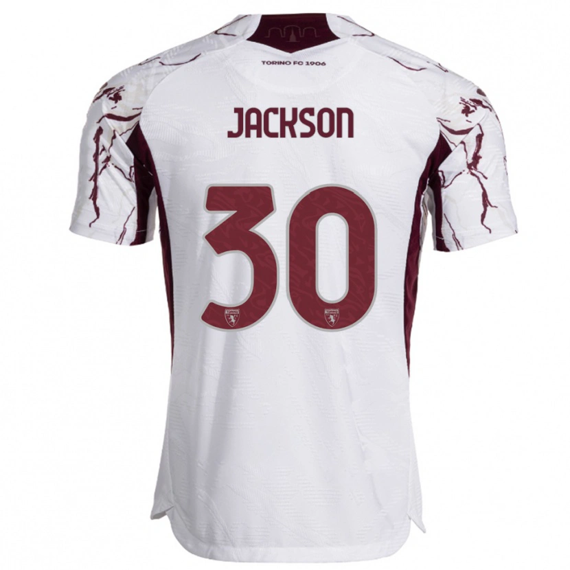 Danxen Criança Camisola Michael Jackson #30 Branco Borgonha Alternativa 2025/26 Camisa