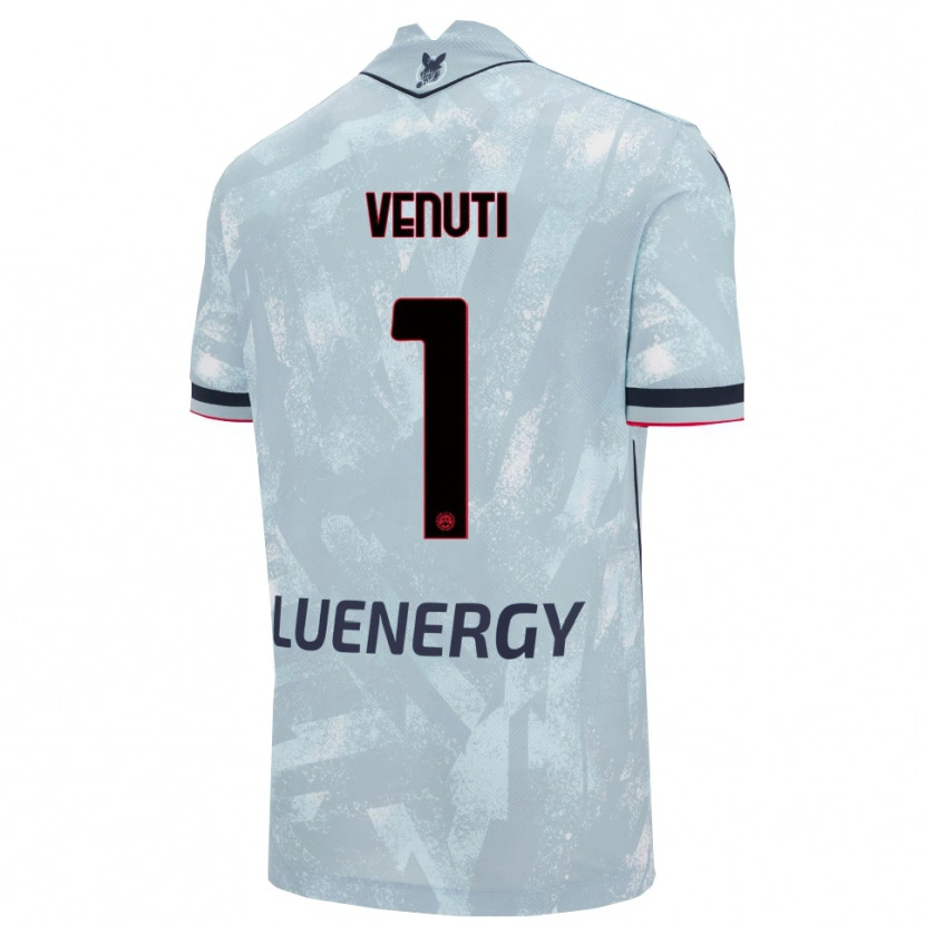 Danxen Criança Camisola Gioele Venuti #1 Azul Claro Preto Alternativa 2025/26 Camisa