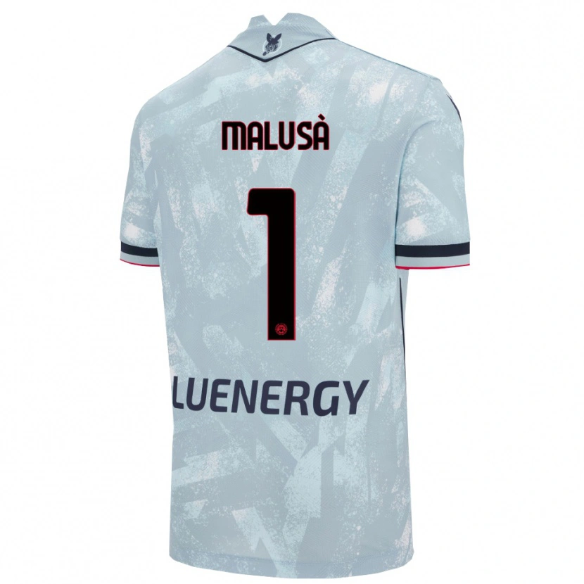 Danxen Criança Camisola Joel Malusà #1 Azul Claro Preto Alternativa 2025/26 Camisa