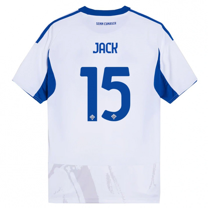 Danxen Criança Camisola Fellipe Jack #15 Branco Azul Alternativa 2025/26 Camisa