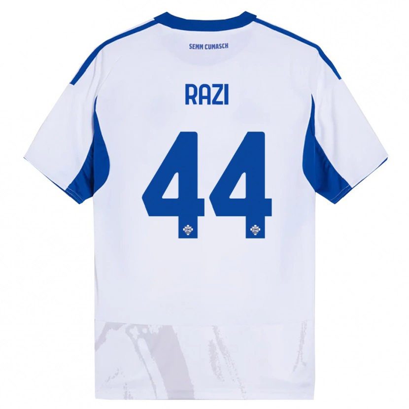 Danxen Criança Camisola Naj Razi #44 Branco Azul Alternativa 2025/26 Camisa