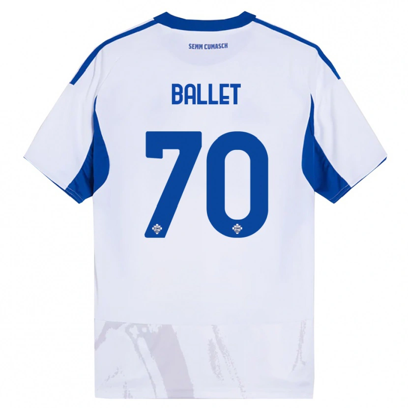 Danxen Criança Camisola Samuel Ballet #70 Branco Azul Alternativa 2025/26 Camisa