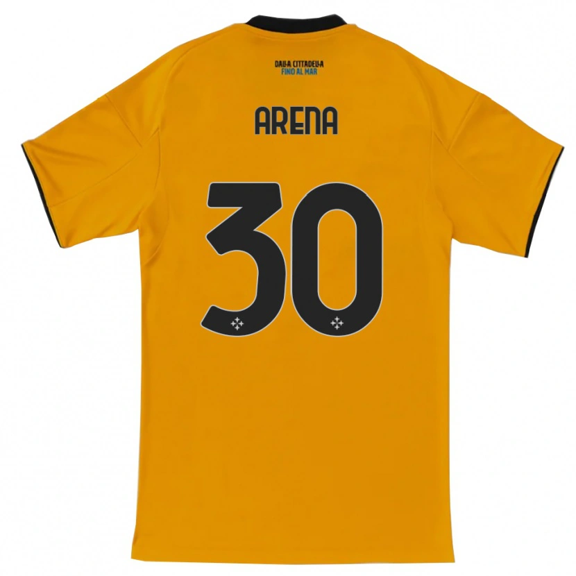 Danxen Criança Camisola Alessandro Arena #30 Laranja Azul Alternativa 2025/26 Camisa