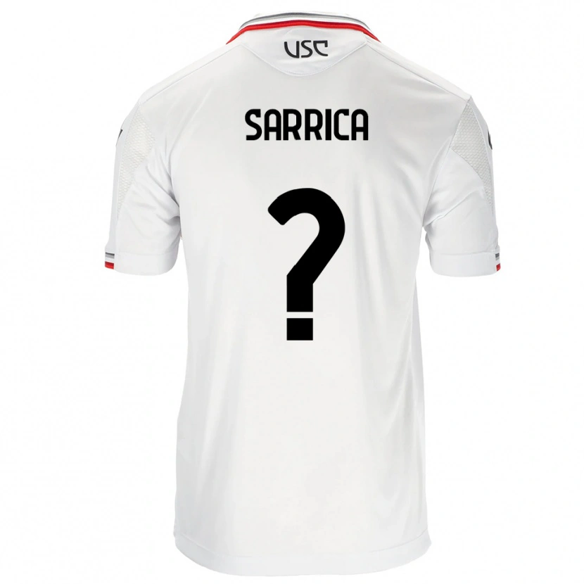 Danxen Criança Camisola Antonino Sarrica #0 Branco Vermelho Alternativa 2025/26 Camisa