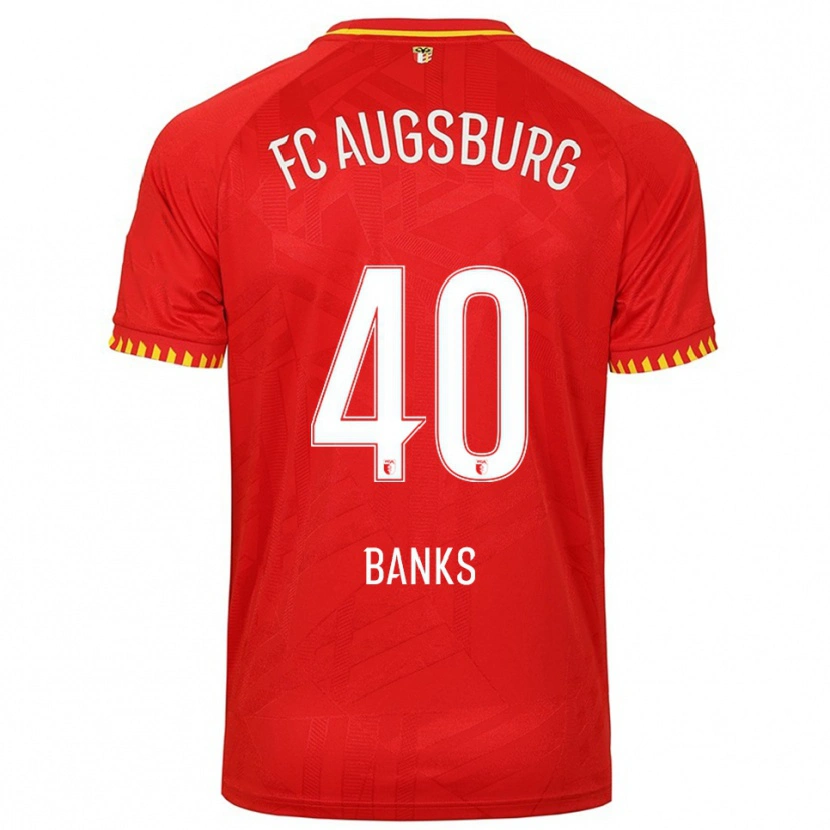 Danxen Criança Camisola Noahkai Banks #40 Vermelho Amarelo Alternativa 2025/26 Camisa