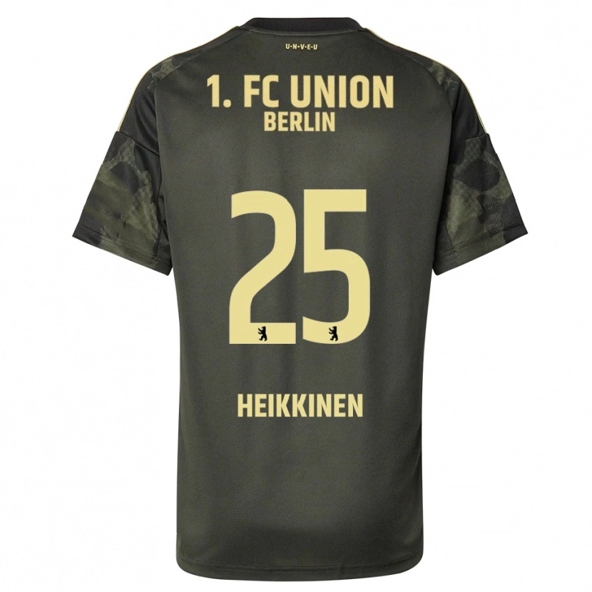Danxen Criança Camisola Ida Heikkinen #25 Verde Escuro Preto Alternativa 2025/26 Camisa