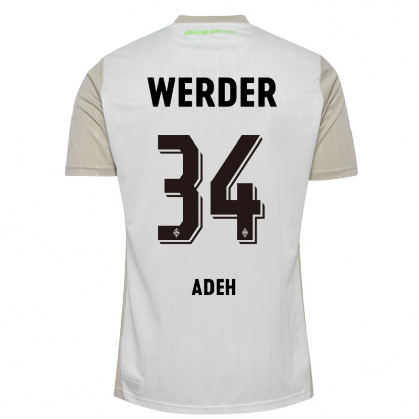 Danxen Criança Camisola Wesley Adeh #34 Branco Preto Alternativa 2025/26 Camisa