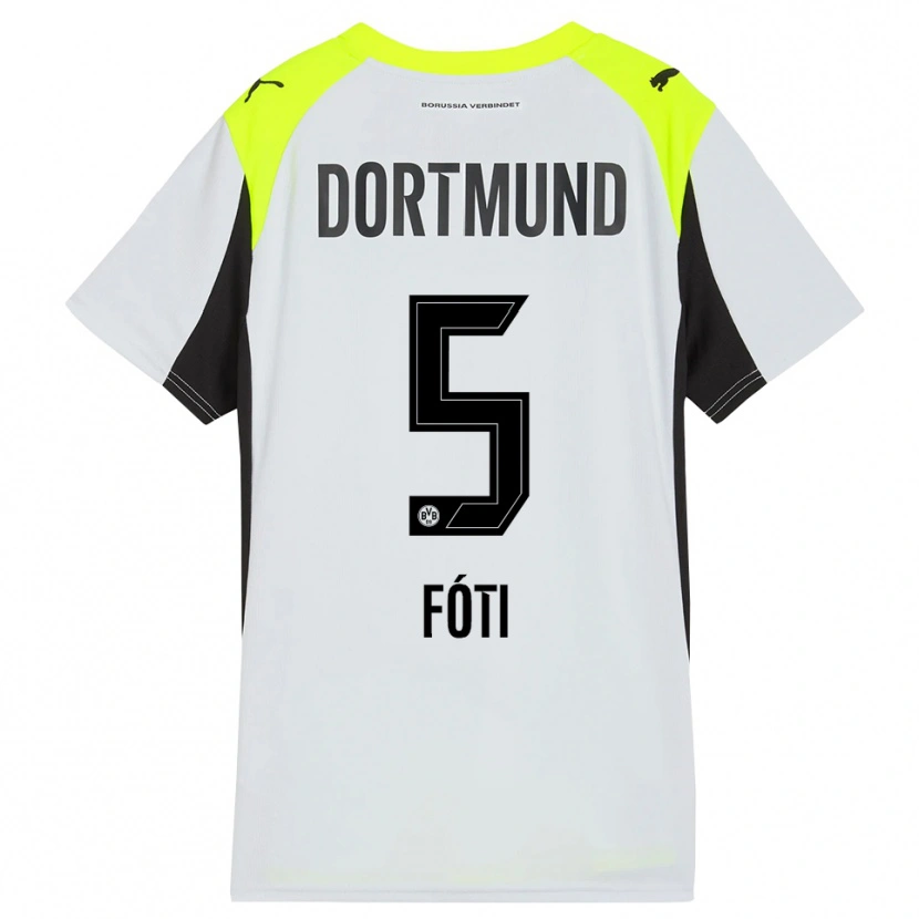 Danxen Criança Camisola Antonio Foti #5 Amarelo Fluorescente Alternativa 2025/26 Camisa
