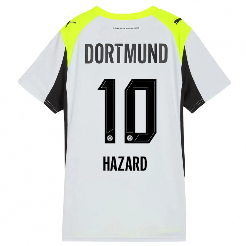 Danxen Criança Camisola Thorgan Hazard #10 Amarelo Fluorescente Alternativa 2025/26 Camisa