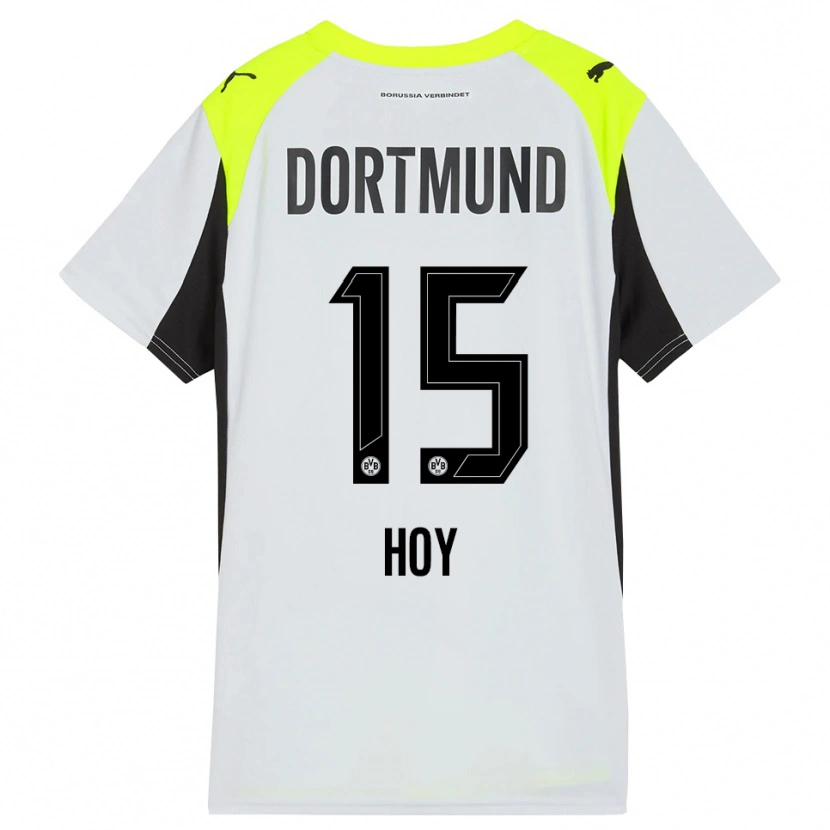 Danxen Criança Camisola Justin Hoy #15 Amarelo Fluorescente Alternativa 2025/26 Camisa