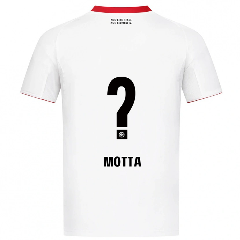 Danxen Criança Camisola Noel Motta #0 Branco Vermelho Alternativa 2025/26 Camisa