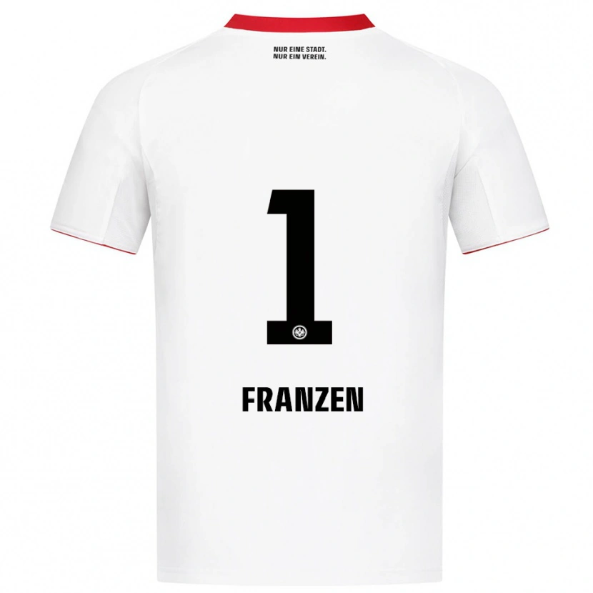 Danxen Criança Camisola Marlon Franzen #1 Branco Vermelho Alternativa 2025/26 Camisa
