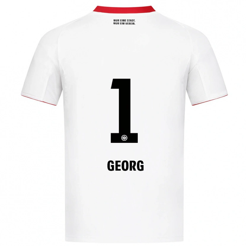 Danxen Criança Camisola Hannes Georg #1 Branco Vermelho Alternativa 2025/26 Camisa