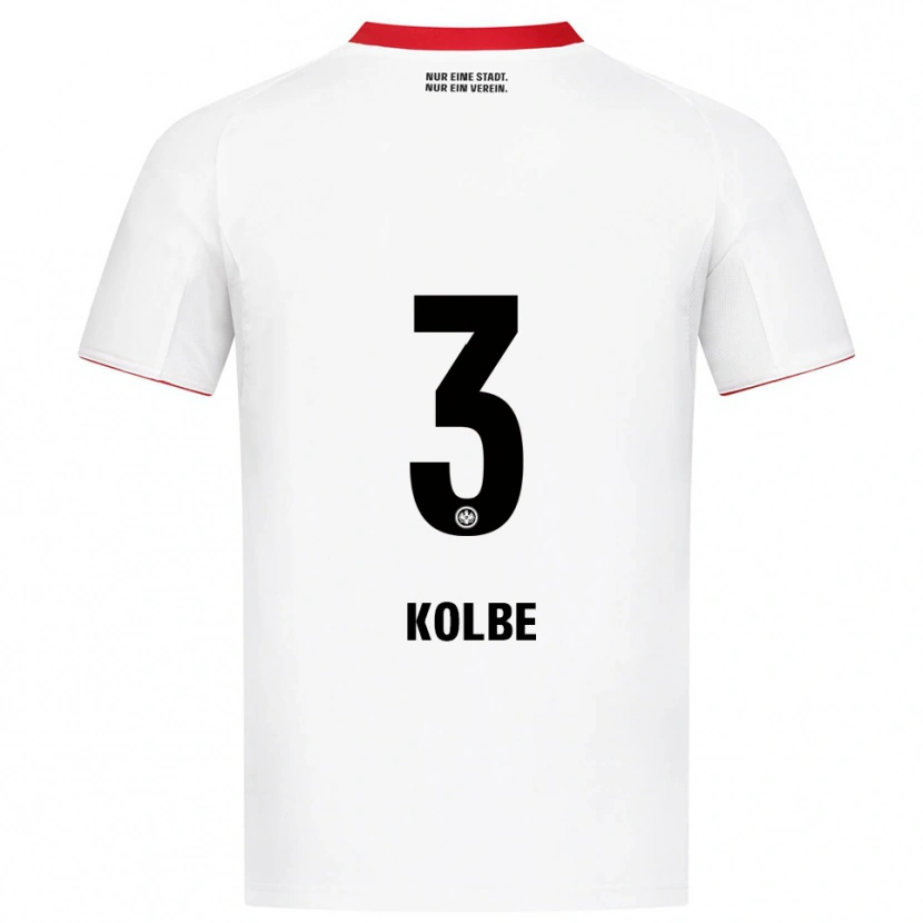 Danxen Criança Camisola Louis Kolbe #3 Branco Vermelho Alternativa 2025/26 Camisa