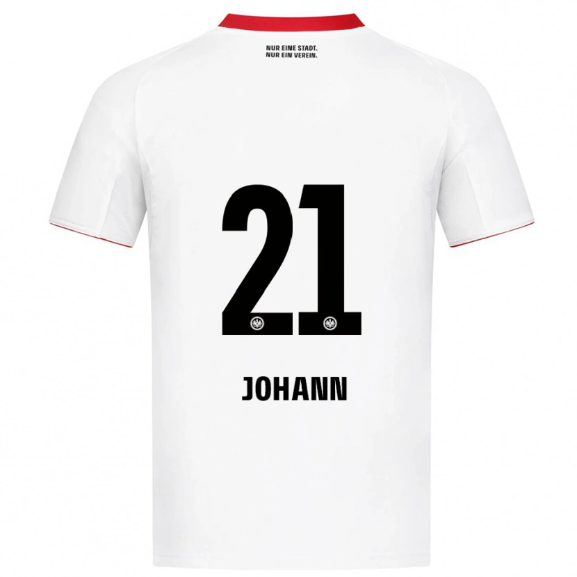 Danxen Criança Camisola Hannah Johann #21 Branco Vermelho Alternativa 2025/26 Camisa