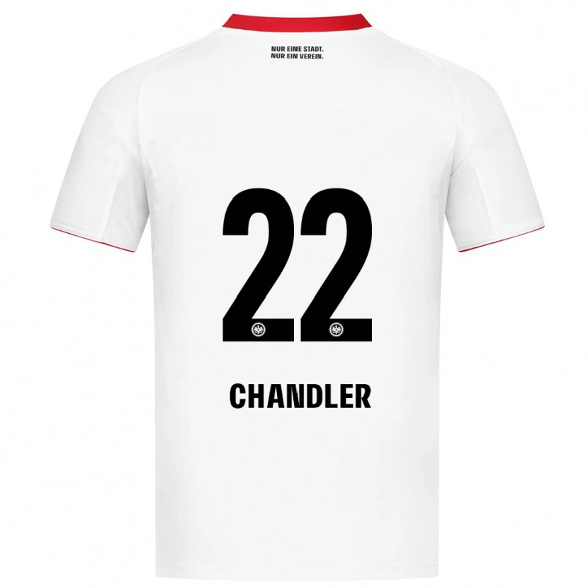 Danxen Criança Camisola Timothy Chandler #22 Branco Vermelho Alternativa 2025/26 Camisa