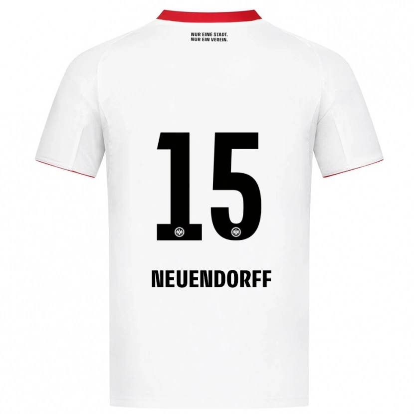 Danxen Criança Camisola Nilo Neuendorff #15 Branco Vermelho Alternativa 2025/26 Camisa