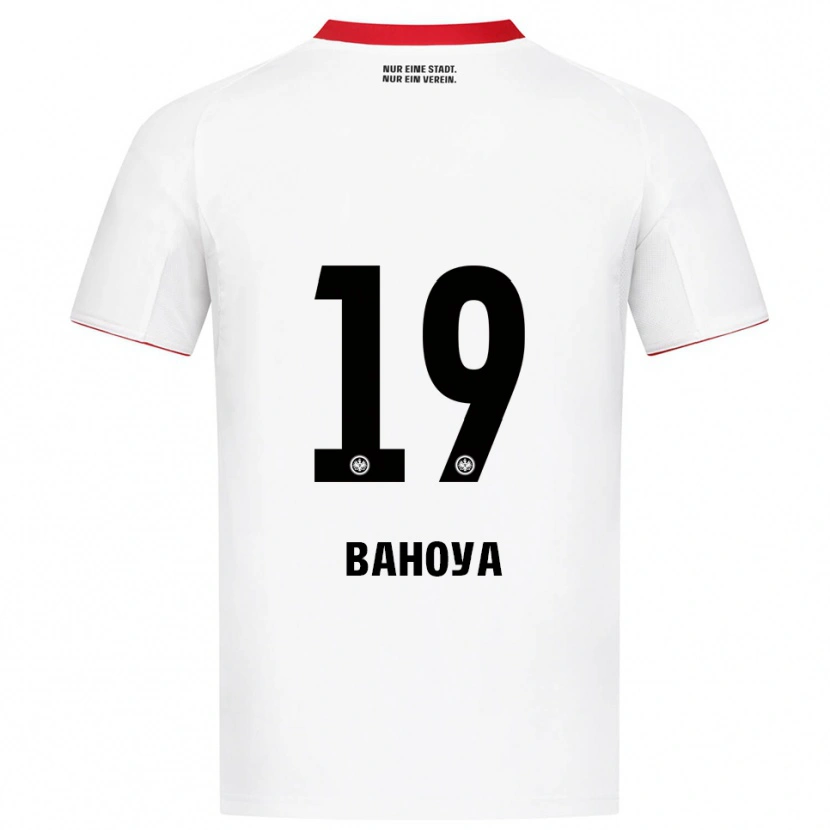 Danxen Criança Camisola Jean-Mattéo Bahoya #19 Branco Vermelho Alternativa 2025/26 Camisa